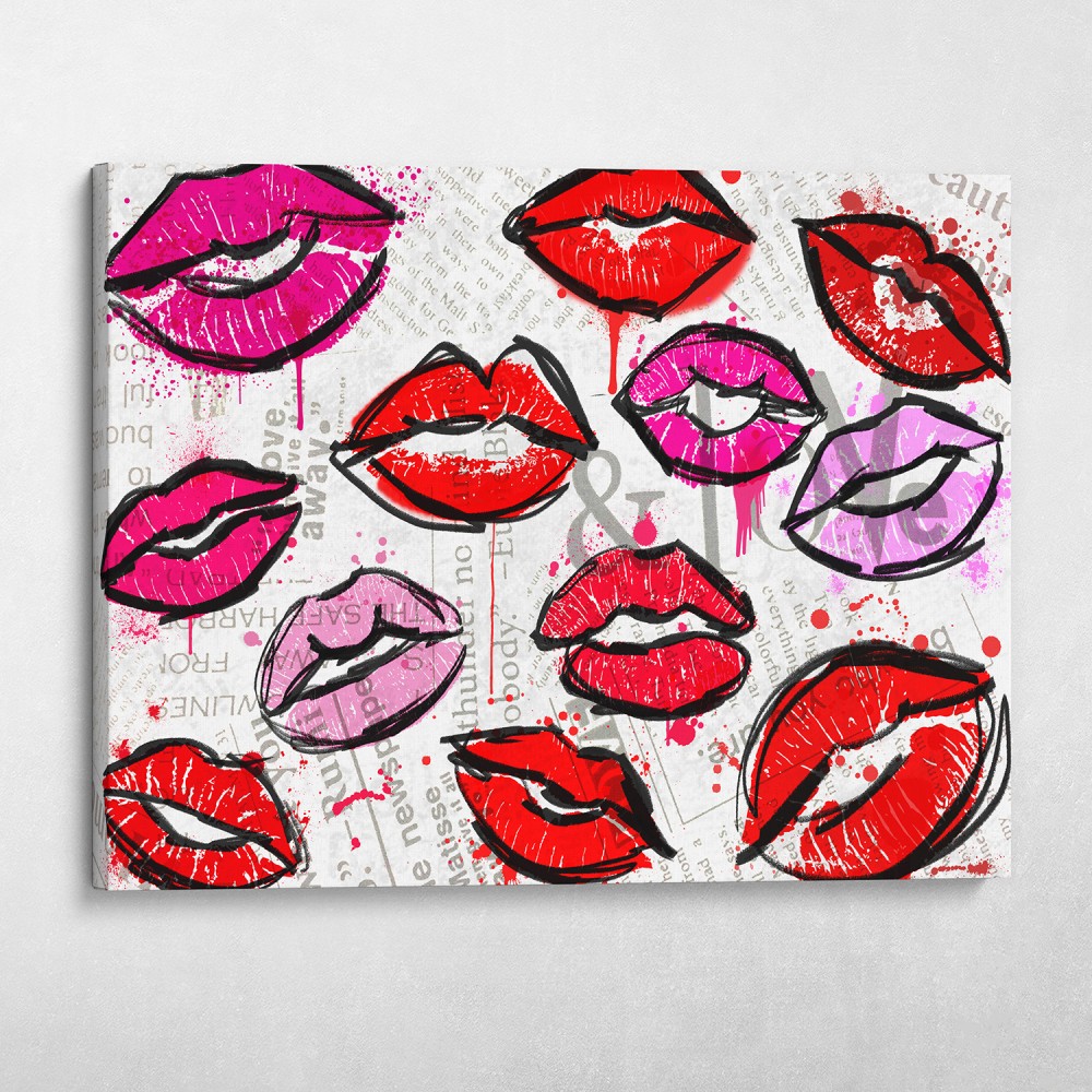 Painted Lips Collage Painted Lips Collage
