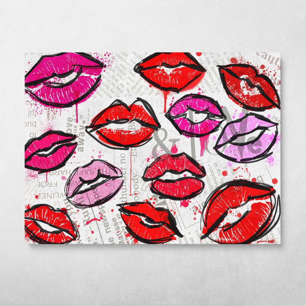Painted Lips Collage Painted Lips Collage