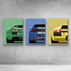 Sports Car Set (Backs)