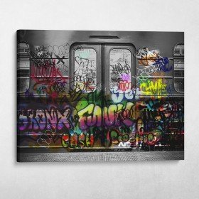 Subway Car Graffiti