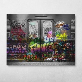 Subway Car Graffiti