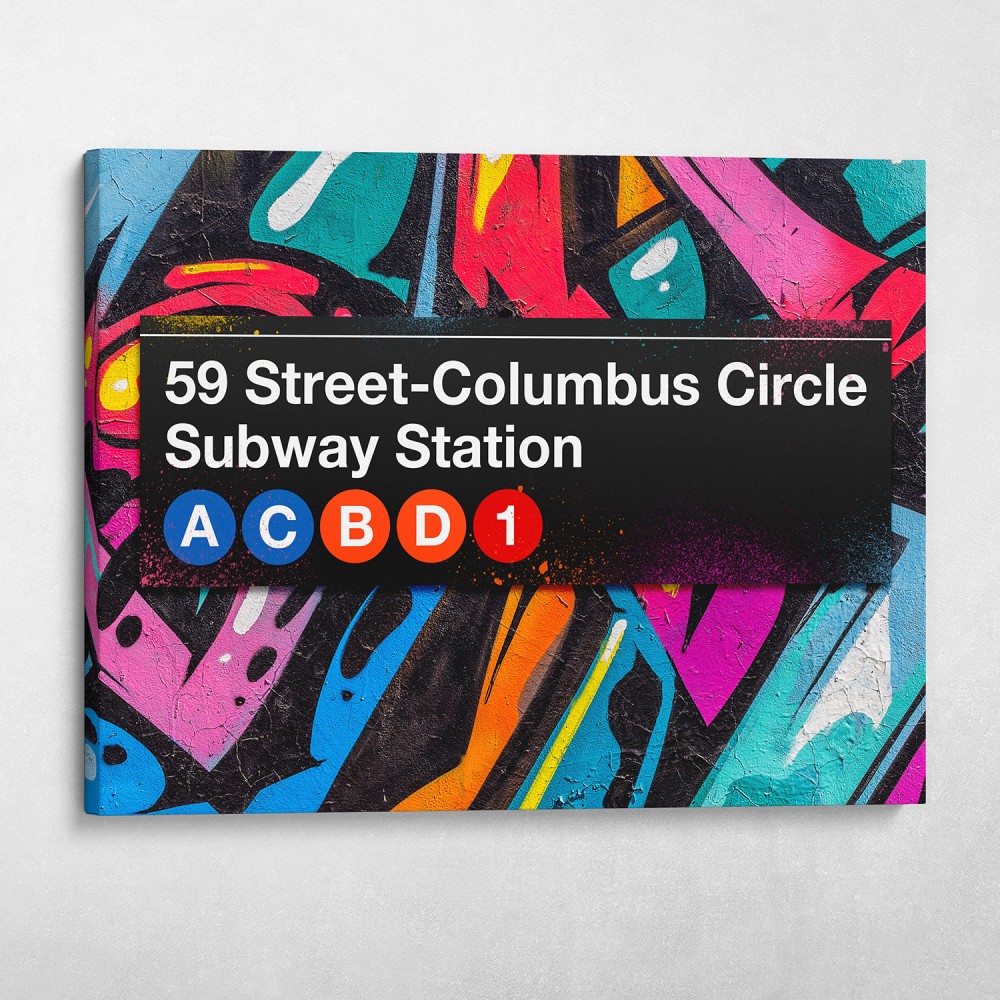 Subway Columbus Circle Graffiti Subway Columbus Circle Graffiti