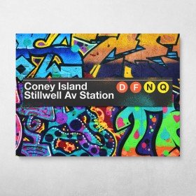 Subway Coney Island Graffiti