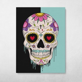 Sugar Skull Pop Graffiti Street Art