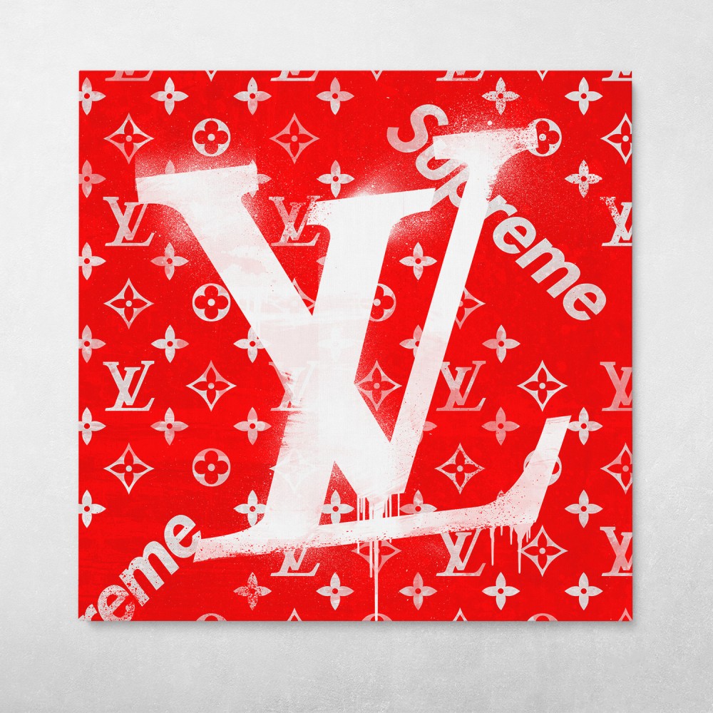Angel Michael Art, Supreme, America, USA, Louis Vuitton, Red, White, Black,  Fashion (2021), Available for Sale