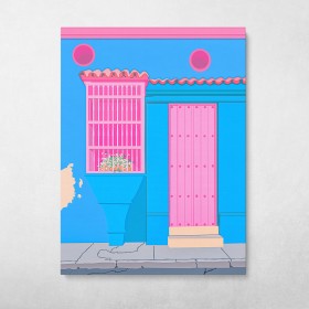 Caribbean Doors (Blue)