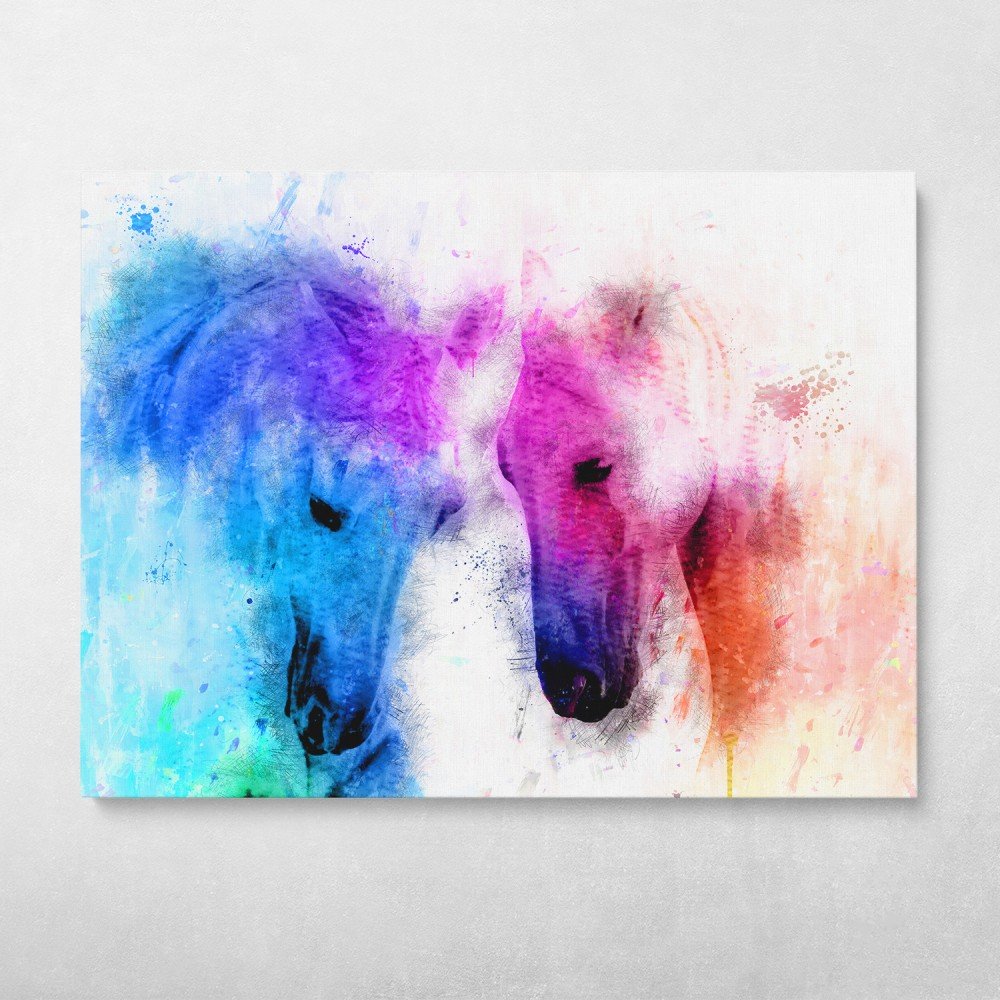 Watercolor Horses Watercolor Horses