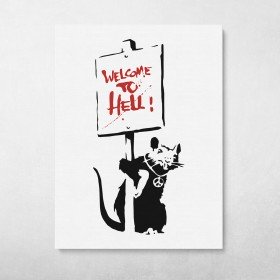 Welcome To Hell Banksy Street Art