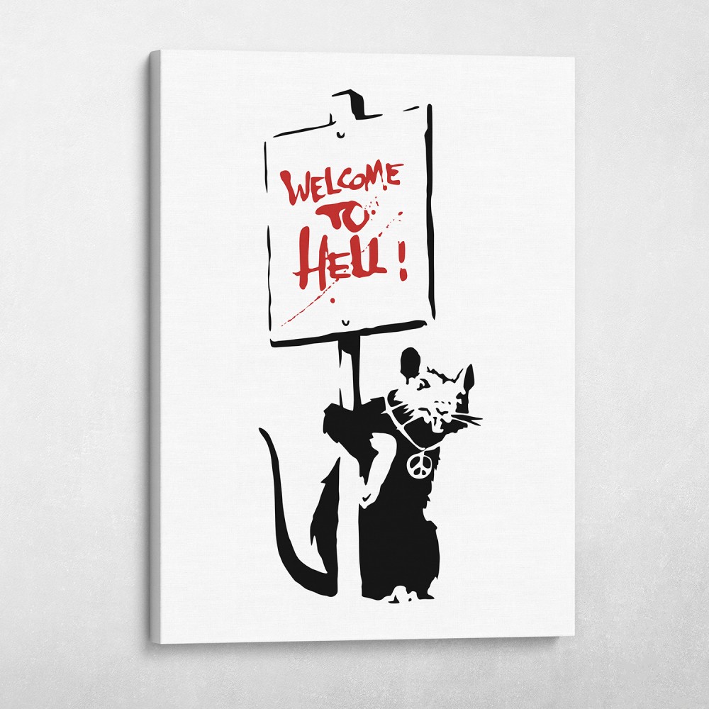 Welcome To Hell Banksy Street Art Welcome To Hell Banksy Street Art
