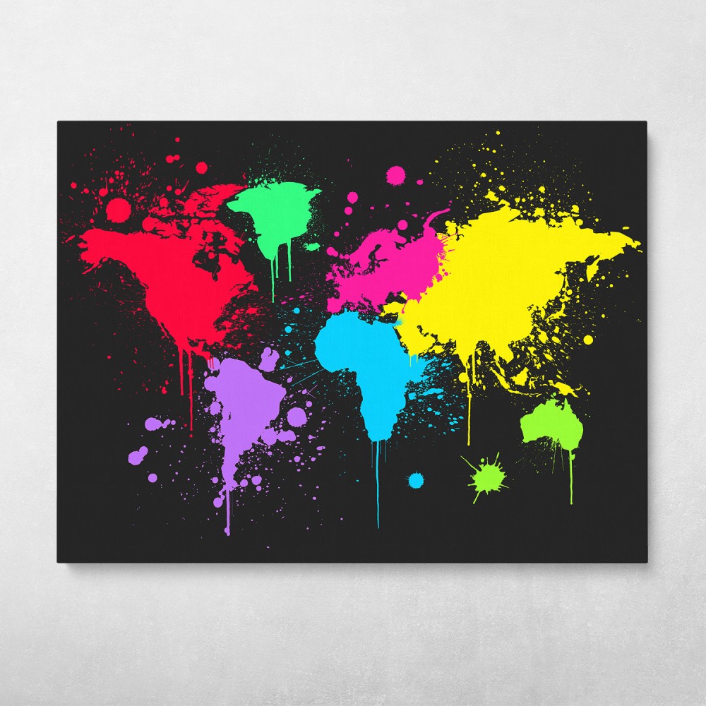 Graffiti World Map Graffiti World Map