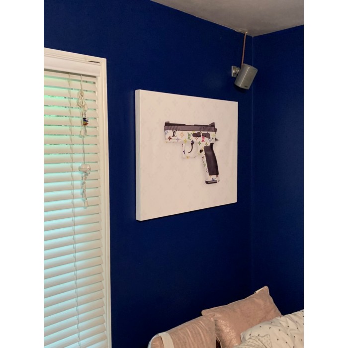 Supreme Louis Vuitton Gun Pop Art Fashion Wall Art